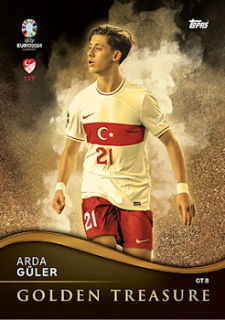 Arda Guler Turkey Topps Match Attax EURO 2024 Golden Treasure #GT8